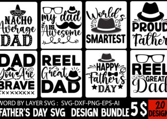 Father’s Day T-shirt Design BUndle, SVG Cute File ,Father’s Day SVG BUndle, Dad T-shirt DFEsign Bundle, DIGITAL DOWNLOAD ONLY. One. Zip with the 6 flowing files: = 1 SVG File