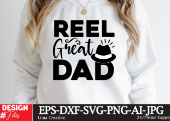 Reel Great Dad T-shirt Design, Retro Father’s Day SVG Bundle, Father’s Day Svg, Dad SVG, Daddy, Best Dad SVG, Gift for Dad Svg, Retro Papa Svg, Cut File Cricut, Silhouette