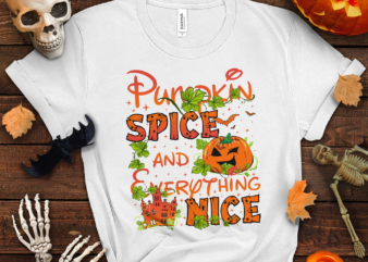 Pumpkin Spice and Everything Nice PNG Design, Halloween Party PNG, Pumpkin Spice PNG CH-DS
