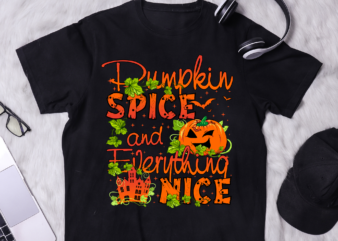 Pumpkin Spice and Everything Nice PNG Design, Halloween Party PNG, Pumpkin Spice PNG CH