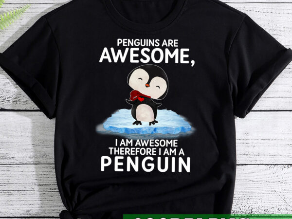 Rd awesome cartoon i am a penguin shirt for penguin lovers t-shirt