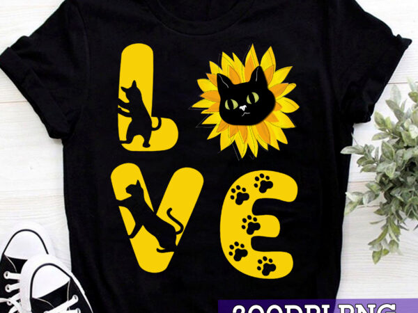 Rd cat sunflower gifts for cat lovers, cat mom, men, women t-shirt