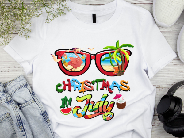 Rd christmas in july, hello summer, summer vibes, beach vacation gift digital png t shirt design online