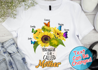 RD Clameraaz Personalized Blessed To Be Called Nana Grandma Mom T-Shirt