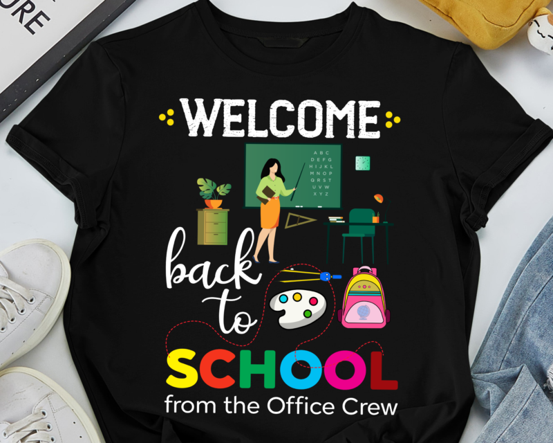 RD Cute Welcome Back to School from the Office Crew Staff T-Shirt