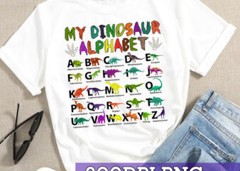 RD Dinosaur Alphabet Dino ABC For Kids Boys Men Women Dinosaur T-Shirt