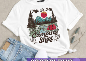 RD Funny Camp Camper Retro Camping Tent This Is My Camping T-Shirt