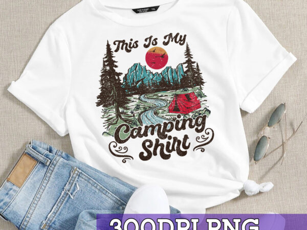 Rd funny camp camper retro camping tent this is my camping t-shirt