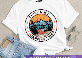 RD Funny Camp Camper Retro Camping Tent This Is My Camping T-Shirt 1