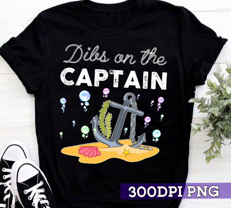 RD Funny Captain Wife Dibs on the Captain T-Shirt