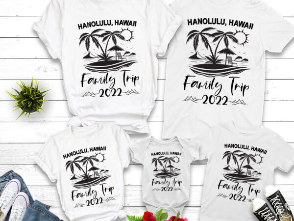 Rd honolulu, hawaii, custom vacation shirts family beach matching t-shirt, summer camp group baby 1