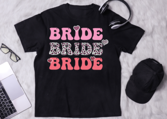 RD Leopard Bride Bridal Shower Bride To Be Bachelorette Party T-Shirt