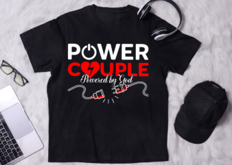 RD Power Couple Shirt, Powered by God Shirt, Power Couple Shirt, Couples Shirts, His and Her T-Shirt, Married Shirt