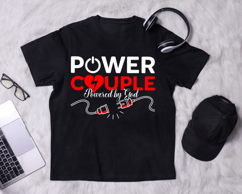 RD Power Couple Shirt, Powered by God Shirt, Power Couple Shirt, Couples Shirts, His and Her T-Shirt, Married Shirt