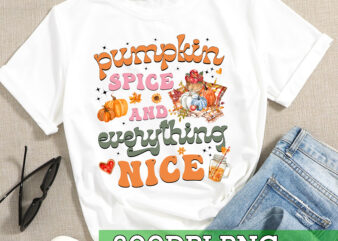 RD Pumpkin spice and everything nice png – Pumpkin png – Autumn png – Retro fall png – Fall shirt png – Leopard pumpkin png – Hello pumpkin png