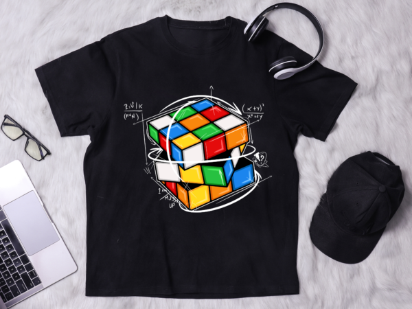 Rd rubik cube retro vintage colorful cube game math t-shirt, rubiks cube costume gifts, rubik_s solve lover birthday present shirts, funny tees