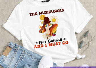 RD The Mushrooms Are Calling I Must Go T-Shirt, Funny Mushroom Shirt, Funny Mycologist, Mycology Shirt, Mycologist Gift, Mycologist Shirt