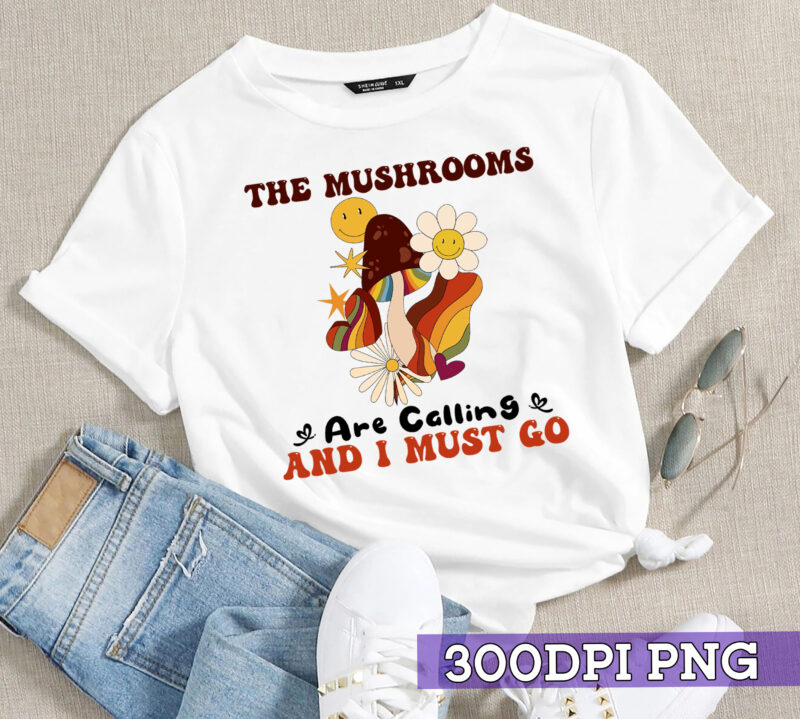 RD The Mushrooms Are Calling I Must Go T-Shirt, Funny Mushroom Shirt, Funny Mycologist, Mycology Shirt, Mycologist Gift, Mycologist Shirt