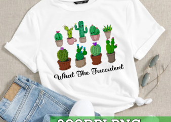 RD What The Fucculent Funny Succulents t shirt design online