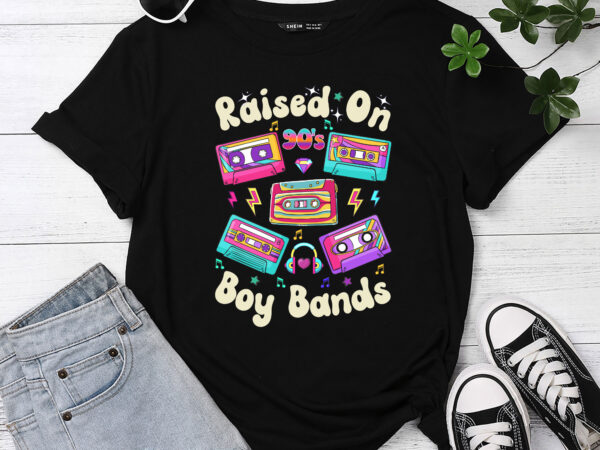 Raised on 90s boy bands cassette tape retro t-shirt pc