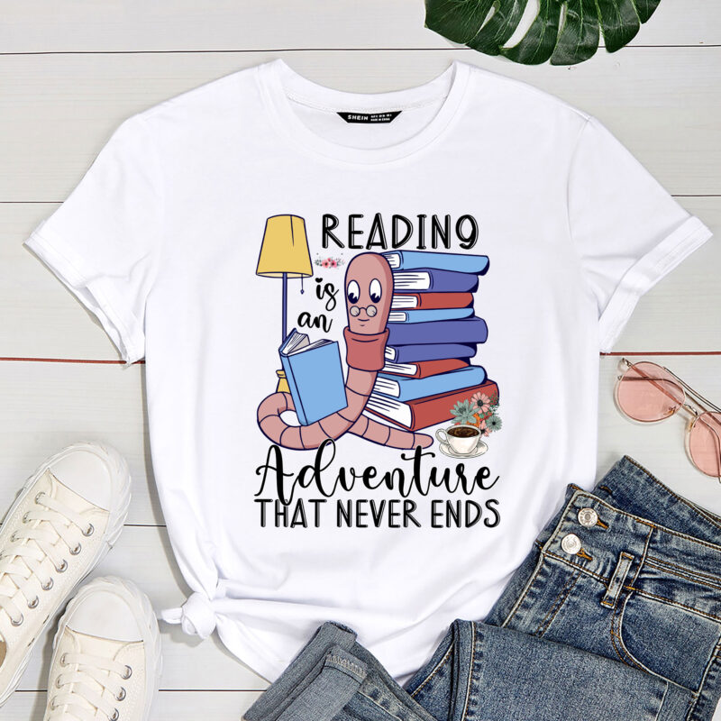 Reading is an Adventure that never ends Bookworm Reading PC