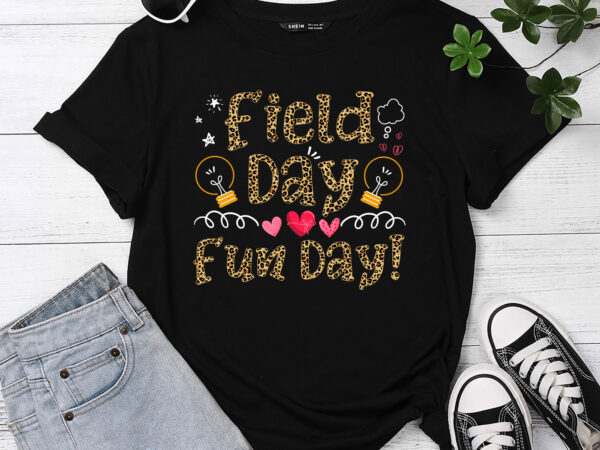 School field day fun leopard field day 2023 teacher kids t-shirt pc