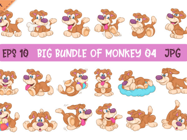 Big bundle of cartoon dogs 04. clipart. t shirt template