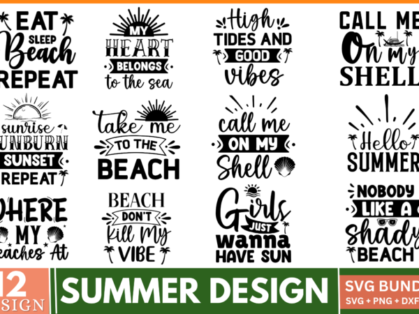 Summer SVG Bundle - Buy t-shirt designs