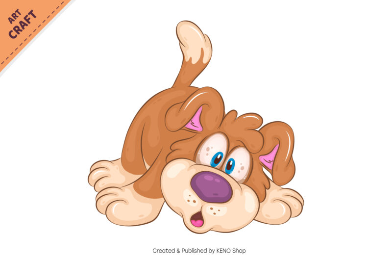 Big Bundle of Cartoon Dogs 04. Clipart.