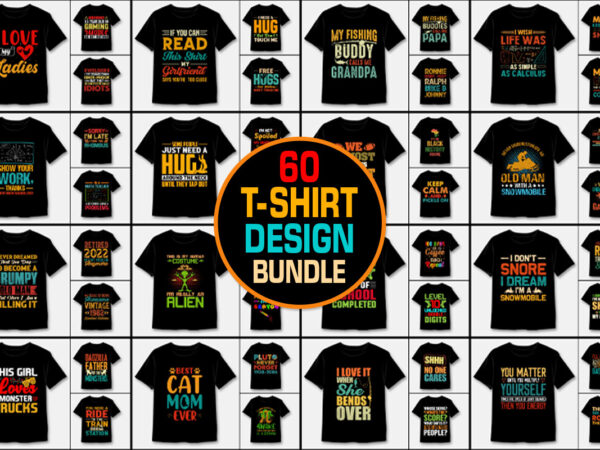 T-shirt design bundle-amazon best selling trendy pod best t-shirt design bundle