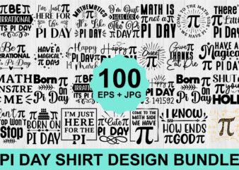 Happy Pi Day Shirt Print Template, Pi day Vector Graphics, funny math design, and gift