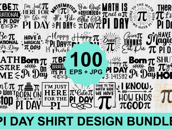 Happy pi day shirt print template, pi day vector graphics, funny math design, and gift