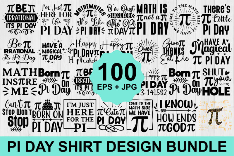 Happy Pi Day Shirt Print Template, Pi day Vector Graphics, funny math design, and gift
