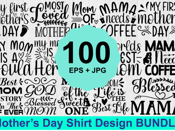 Mother’s day typography shirt design bundle for mother lover mom mommy mama handmade calligraphy vector illustration silhouette