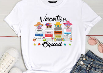 Vacation Squad Critical Care Nurse Critical Care Nursing PC t shirt vector art