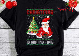 Video-game Santa Claus Christmas Gaming X-Mas Gamer Ugly T-Shirt, Santa Gamer, Video Game Xmas, Christmas Gift TC