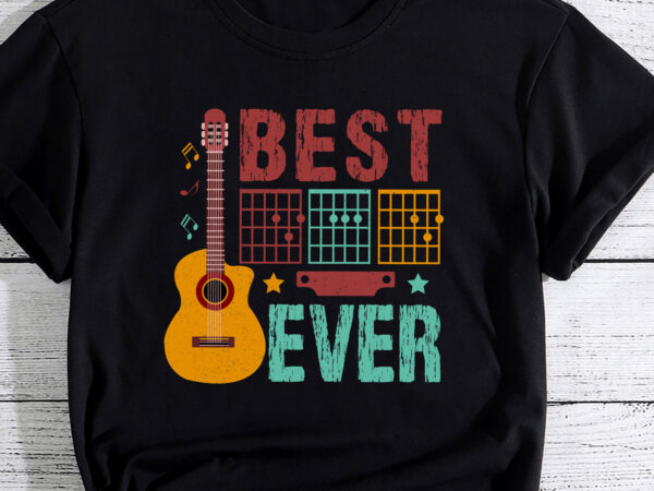 Vintage-best-guitar-dad-ever-chords-best-fahter-guitar-pc t shirt vector art