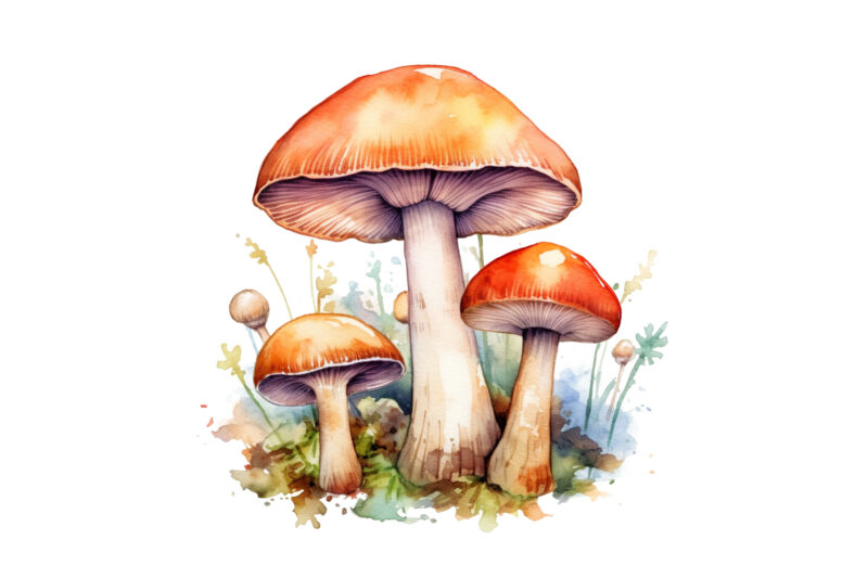 Watercolor Mushrooms, Sublimation Clipart, Mushrooms Sublimation, Sublimation Design, Digital Download, Watercolor Clipart, Art Illustration, Instant Download, Digital Sublimation, Printable, Print On Demand, Bundle Clipart, Watercolor Clipart, Sublimation, Watercolor Toadstool, Black