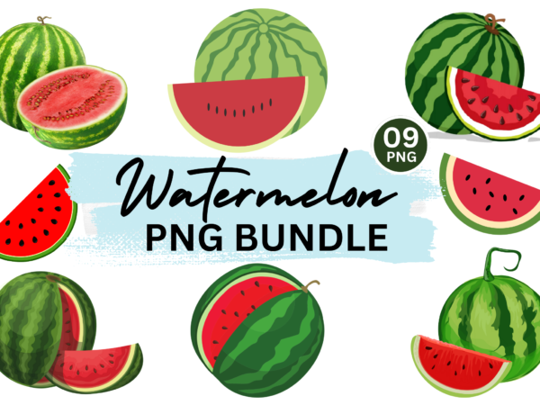 Watermelon png bundle t shirt design for sale