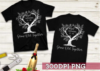 Wedding Anniversary PNG Shirt, Couple Gift, Husband And Wife Gift, Gift For Mom Dad, Couple Matching Instant Download HC
