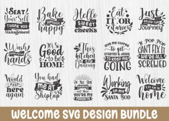 Welcome SVG Design Bundle