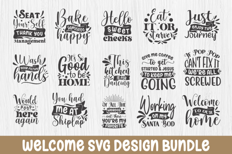 Welcome SVG Design Bundle