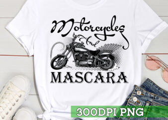 Womens Motorcycles And Mascara CC t shirt design for sale