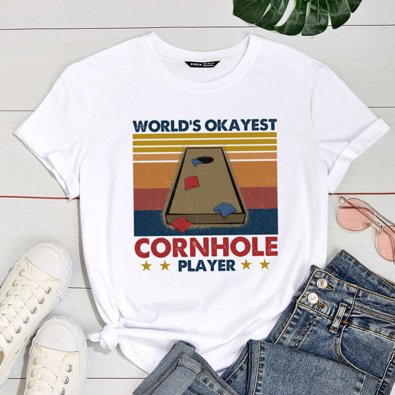 World_s Okayest Cornhole Player Vintage Corn Hole PC