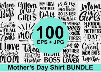 Mother’s Day typography shirt design Bundle for mother lover mom mommy mama Handmade calligraphy vector illustration Silhouette  