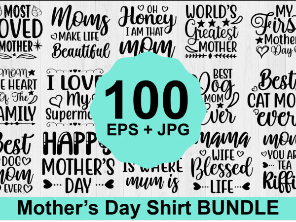 Mother’s day typography shirt design bundle for mother lover mom mommy mama handmade calligraphy vector illustration silhouette