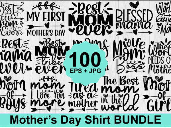 Mother’s day typography shirt design bundle for mother lover mom mommy mama handmade calligraphy vector illustration silhouette