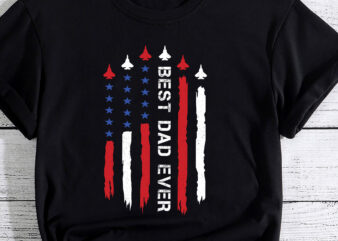air Best Dad Ever American Flag fighter force fighter jet PC