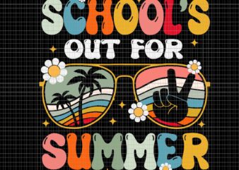 Retro Last Day Of School’s Out For Summer Teacher Svg, Last Day of School Svg, Summer School Svg, Last Day Of School Svg