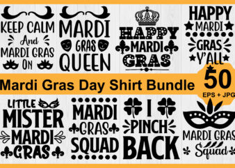 Mardi Gras shirt Design Bundle print template, Typography design for Carnival celebration, Christian feasts, Epiphany, culminating Ash Wednesday, Shrove Tuesday.